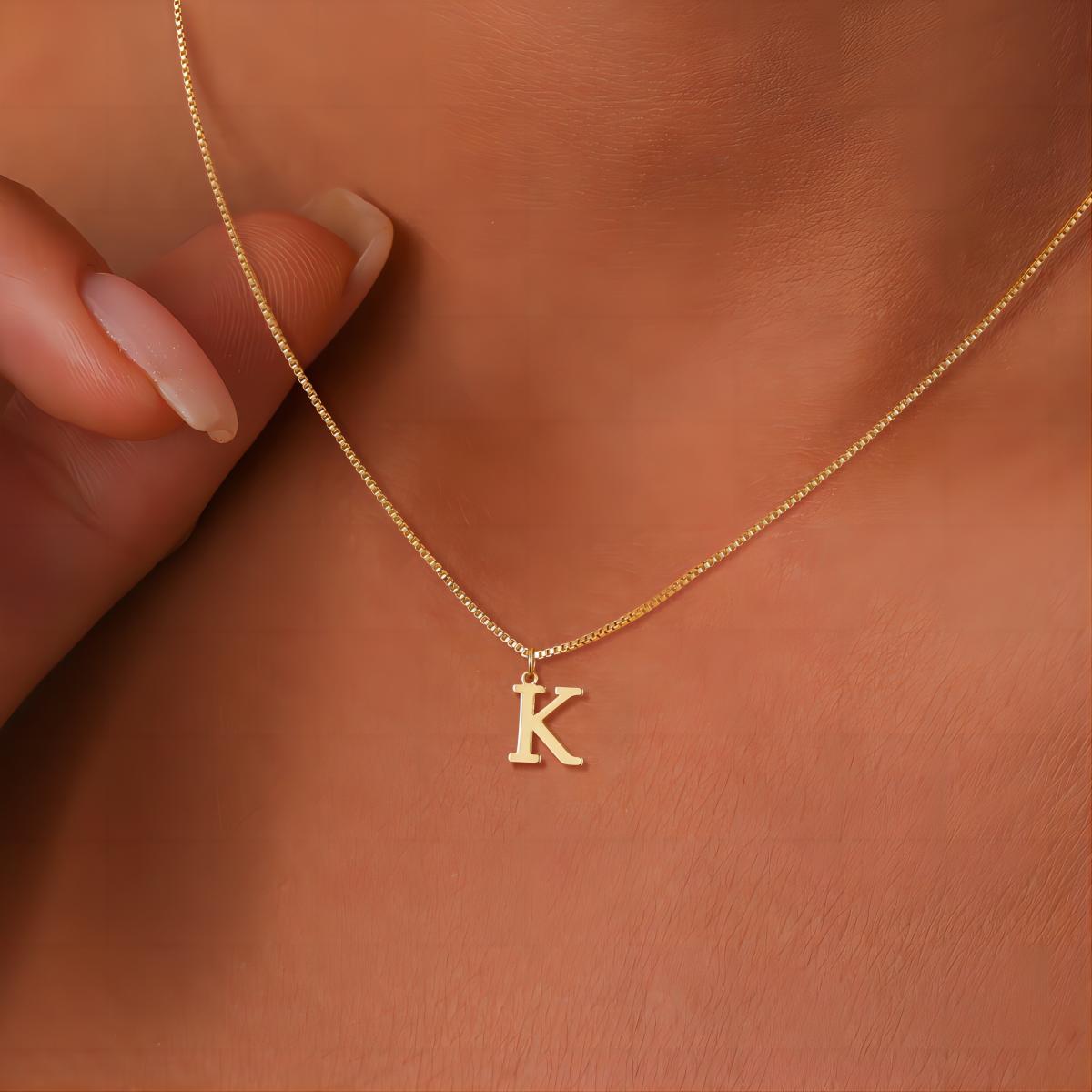 Windsor Script Initial Necklace