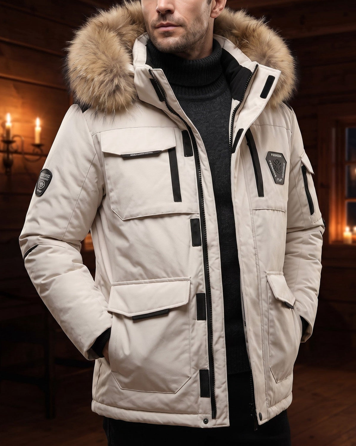 Frederick Fur-Trimmed Parka Jacket