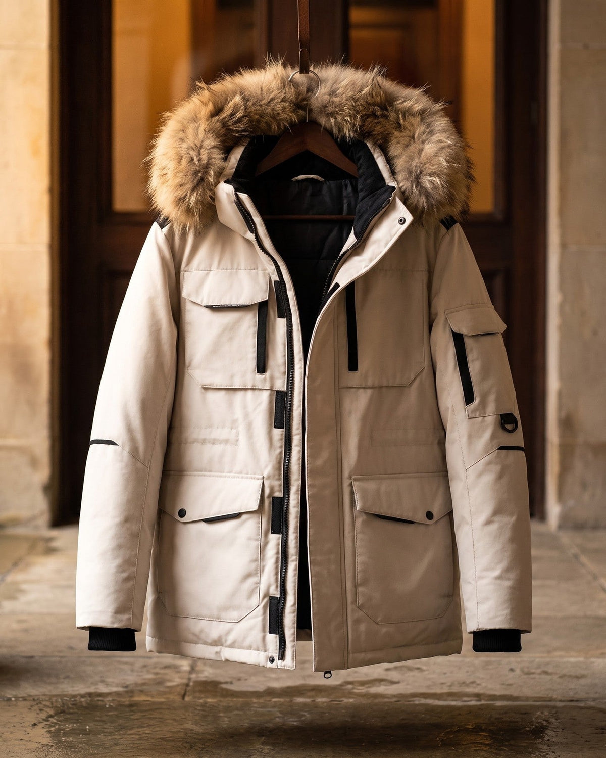 Frederick Fur-Trimmed Parka Jacket