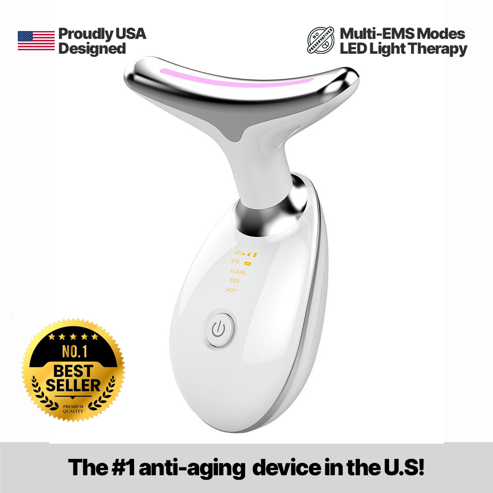 GlowSculpt™ EMS & LED Face + Neck Massager