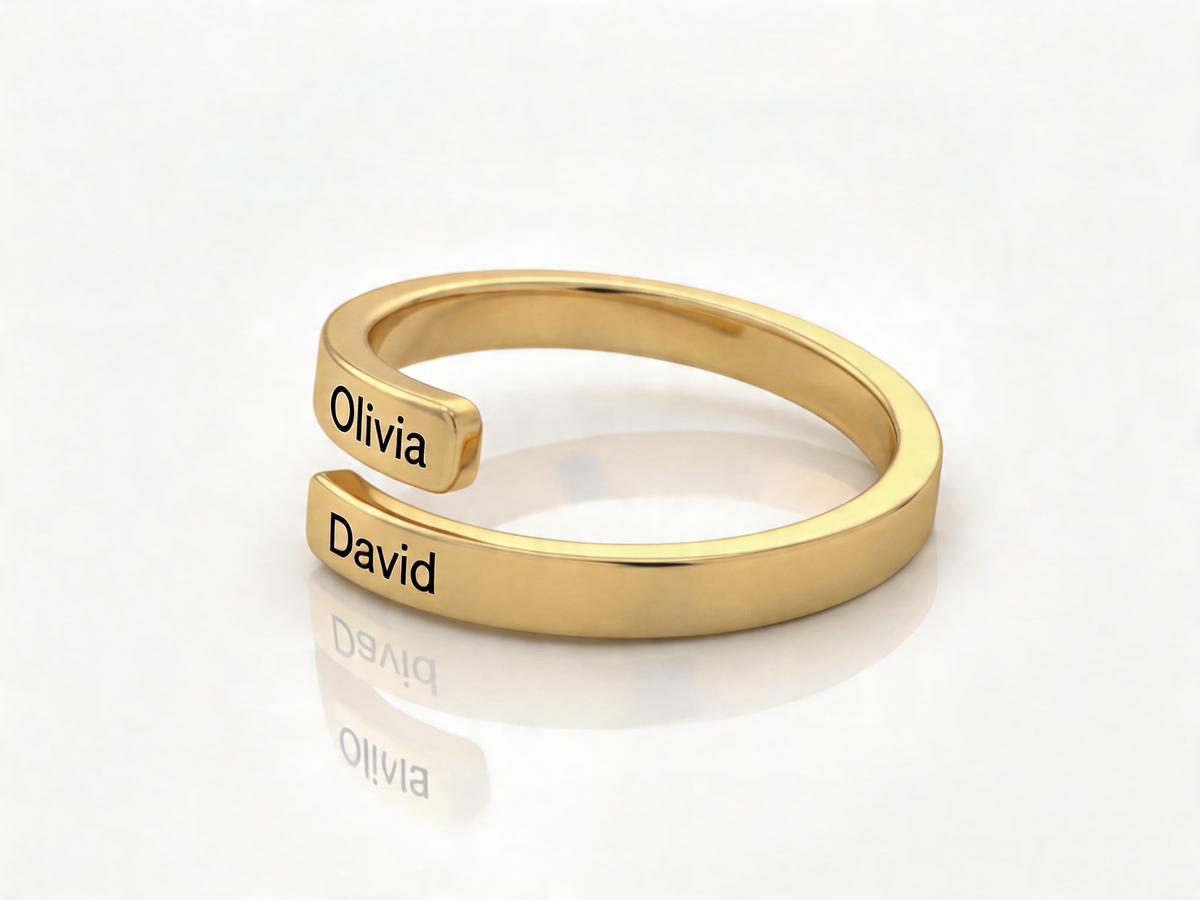 Primrose Hill Double Name Ring