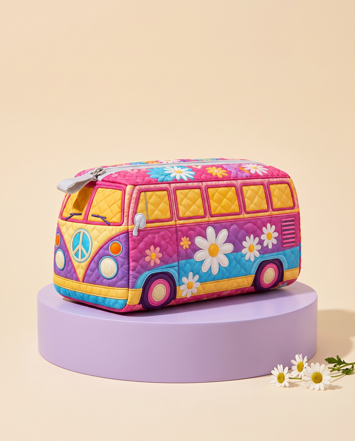 DAISY | PASTEL DAISY CAMPER COSMETIC BAG