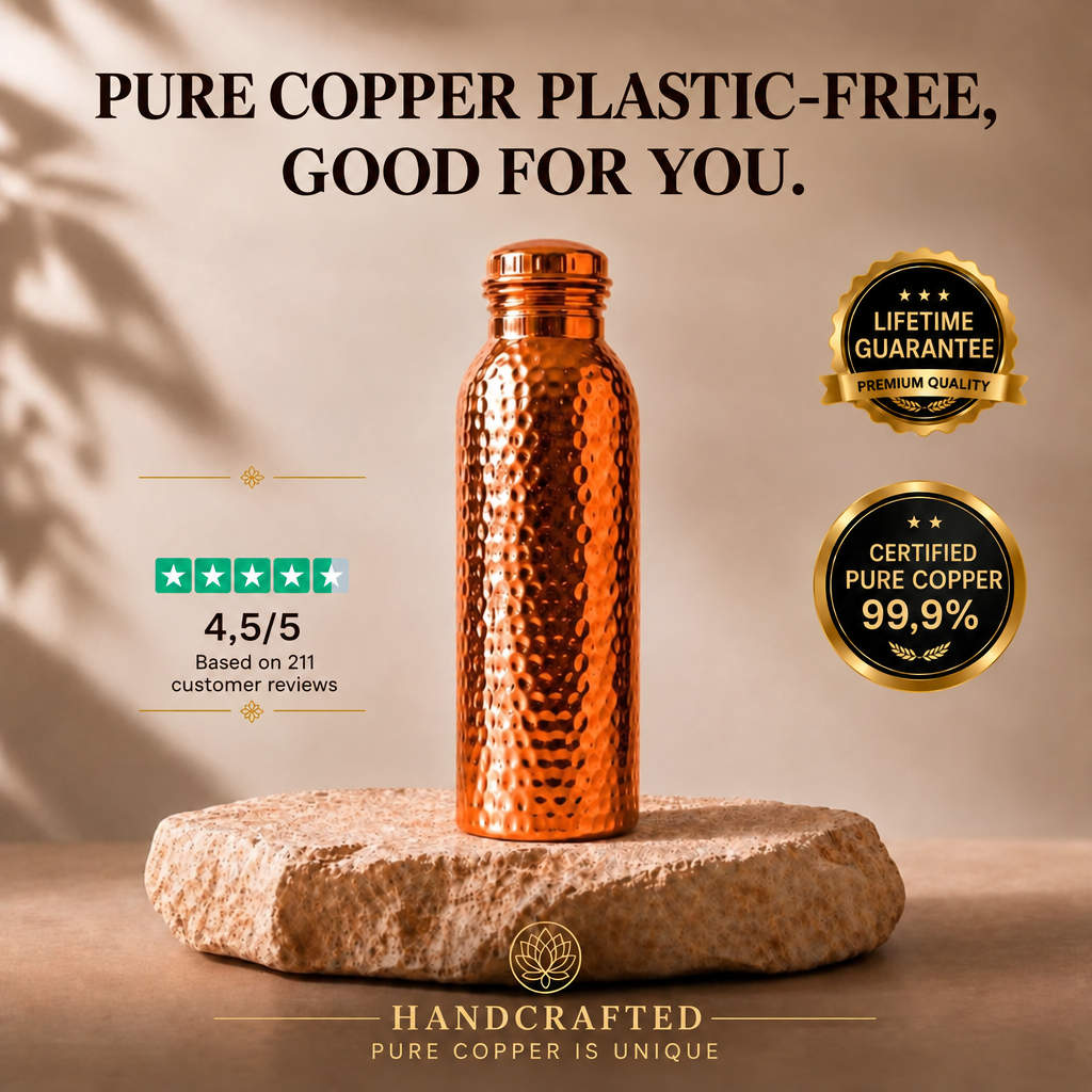 CopperSpring Bottle | Naturally Purified Water, Without Plastic