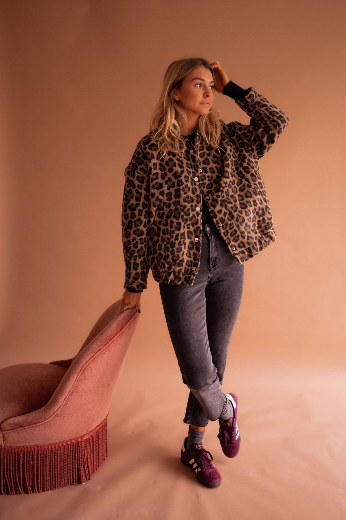 Elodie™ | Leopard Print Statement Jacket