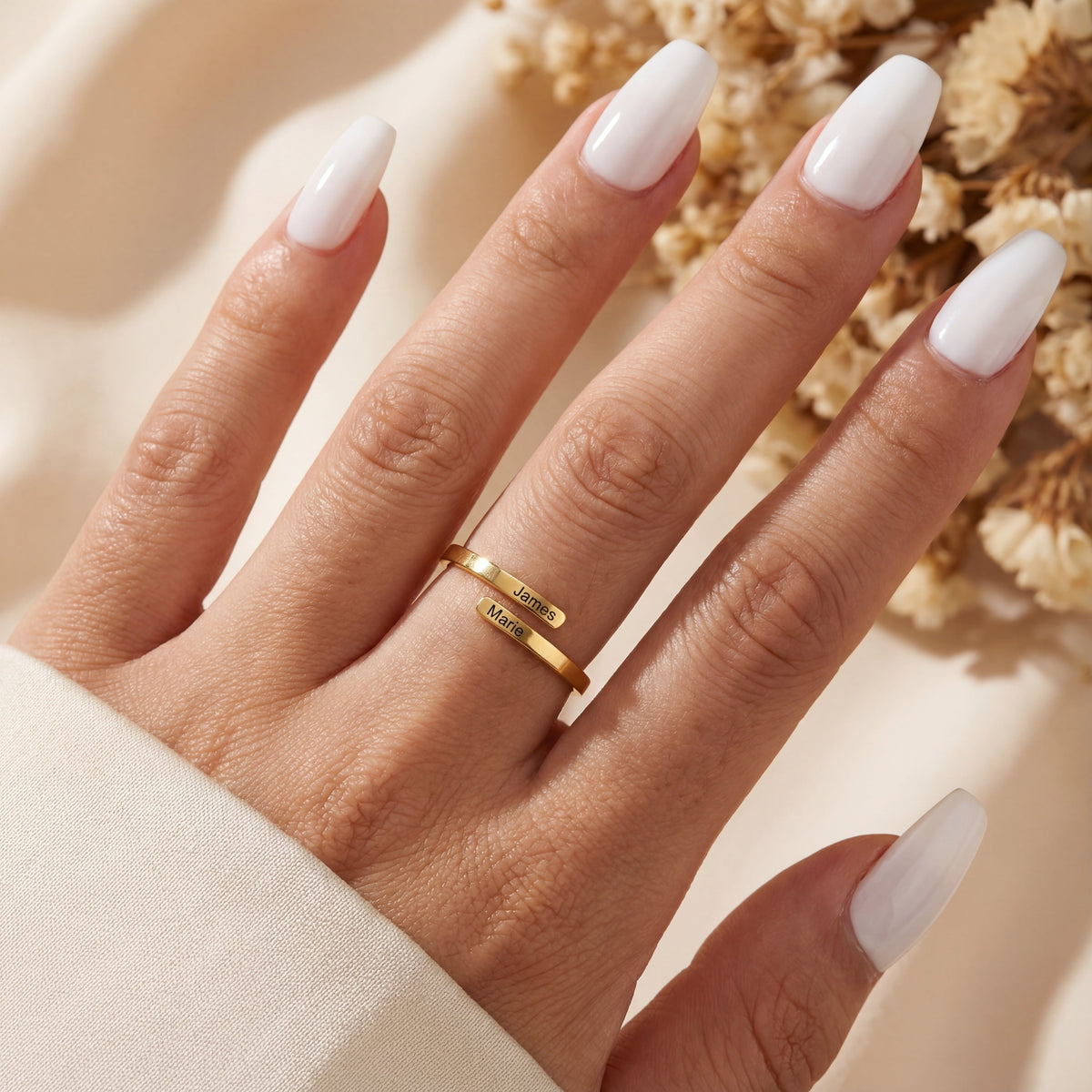 Primrose Hill Double Name Ring