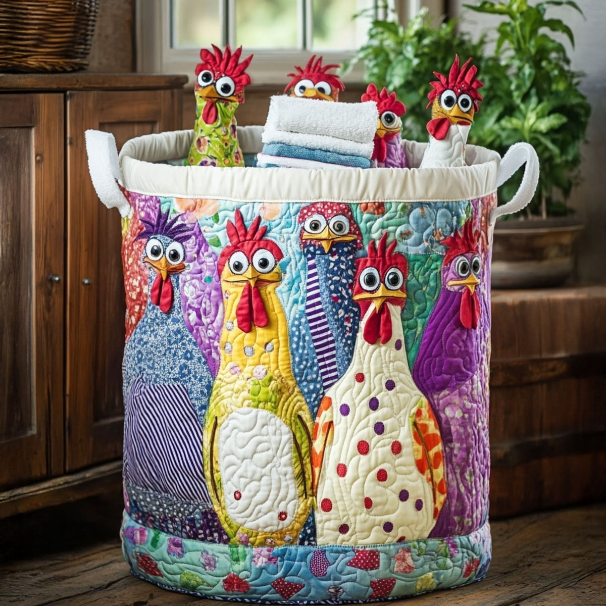 Henrietta™ | Country Hen Laundry Basket