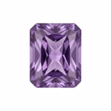 February rectangle cut birthstone
