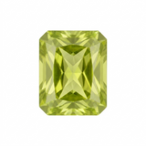 August rectangle cut birthstone