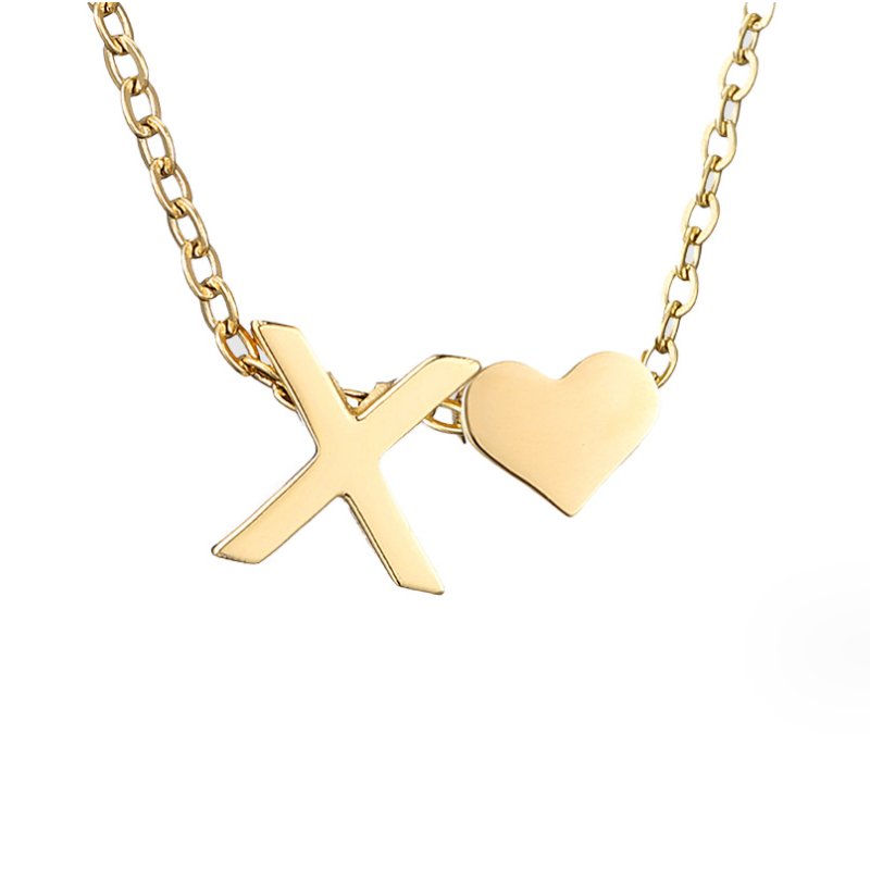 Richmond Heart Initial Necklace