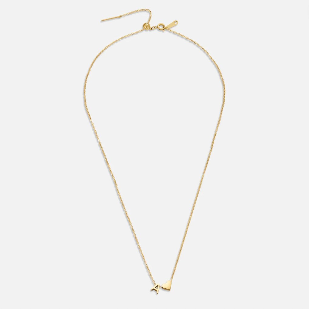 Richmond Heart Initial Necklace