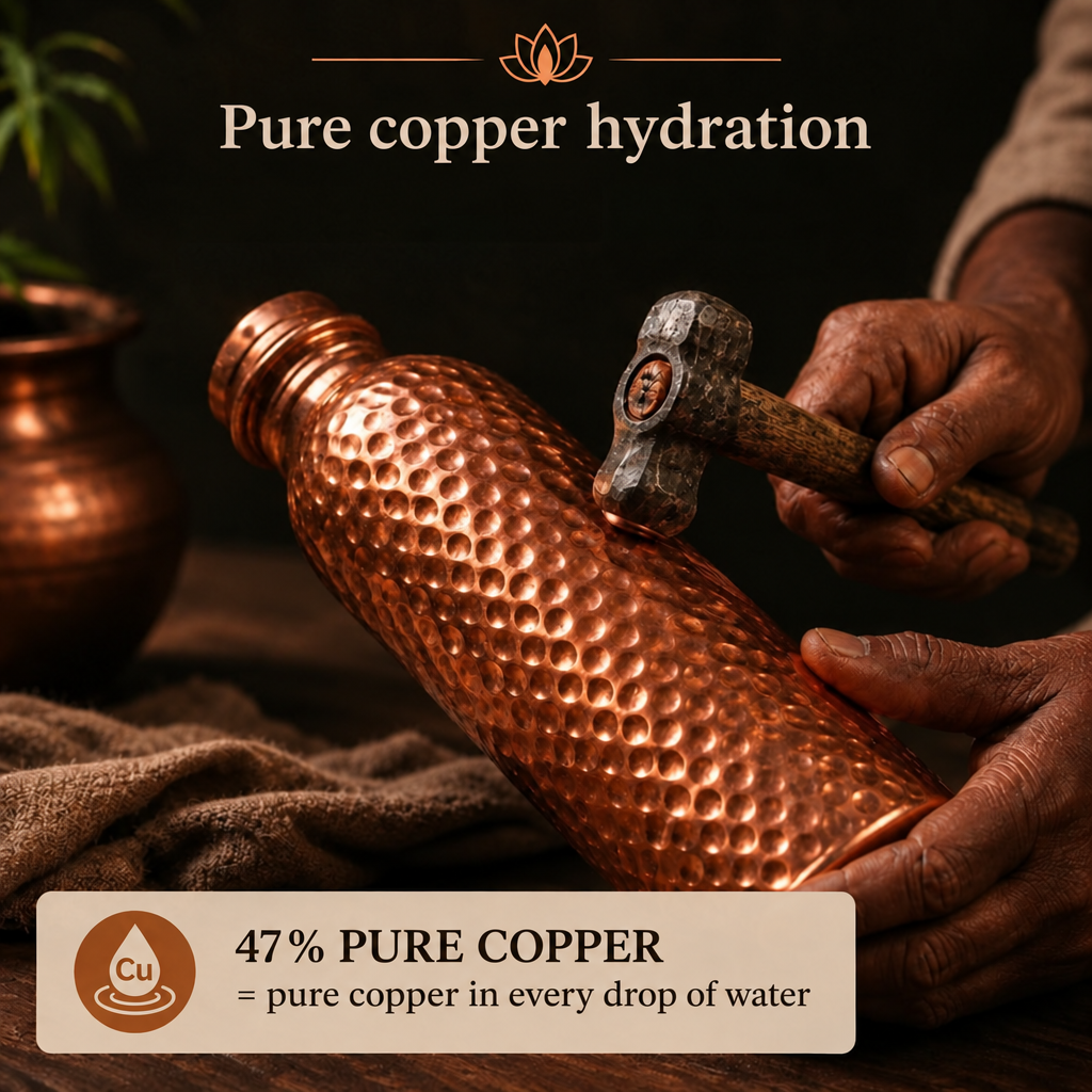 CopperSpring Bottle | Naturally Purified Water, Without Plastic