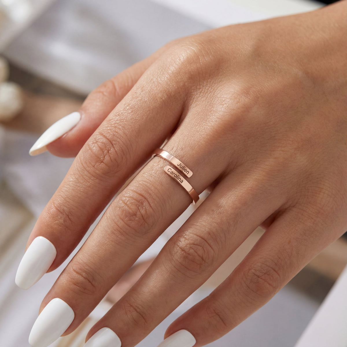 Primrose Hill Double Name Ring